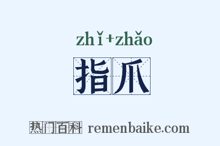 指爪是什么意思的图片
